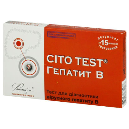 Фото Cito Test (Цито тест) тест для диагностики вирусного гепатита В